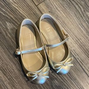 METALLIC BOW BALLET FLAT
